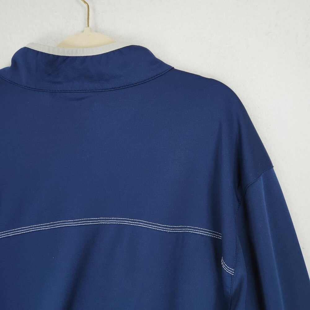 Adidas Sweater Mens 2XL Blue Half Zip Pullover Michigan Wolverines Performance - Picture 10 of 12